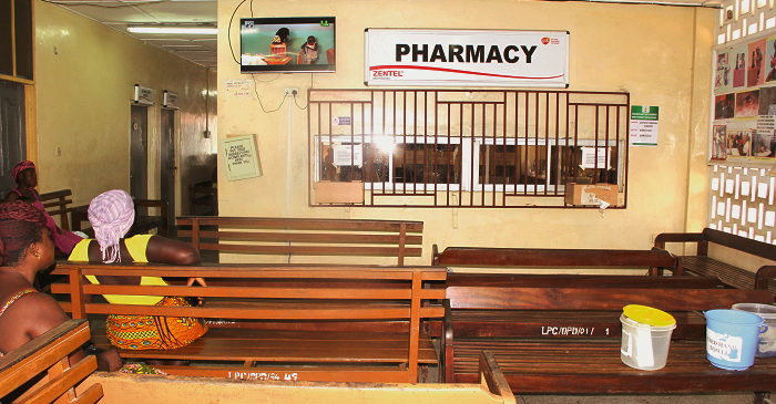 An empty Pharmacy Department at the Korle Bu Teaching Hospital. Picture: GLADYS ATTA BOATENG
